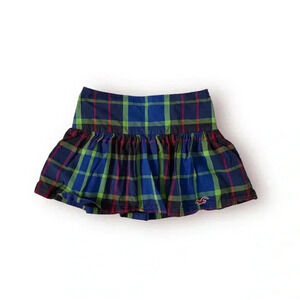 Hollister plaid micro mini skirt